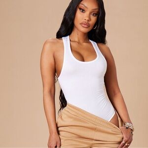 White Racerback Bodysuit